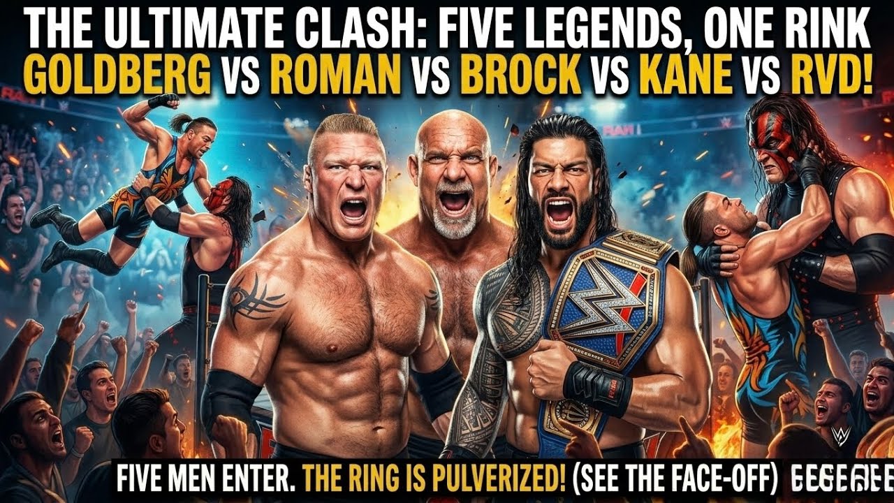WWE THE MATCH WE NEVER GOT! Brock vs Goldberg vs Roman vs Kane vs RVD (Extreme Rules)