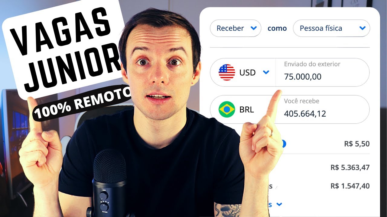 Reagindo a Vagas de Junior 100% Remoto para Exterior