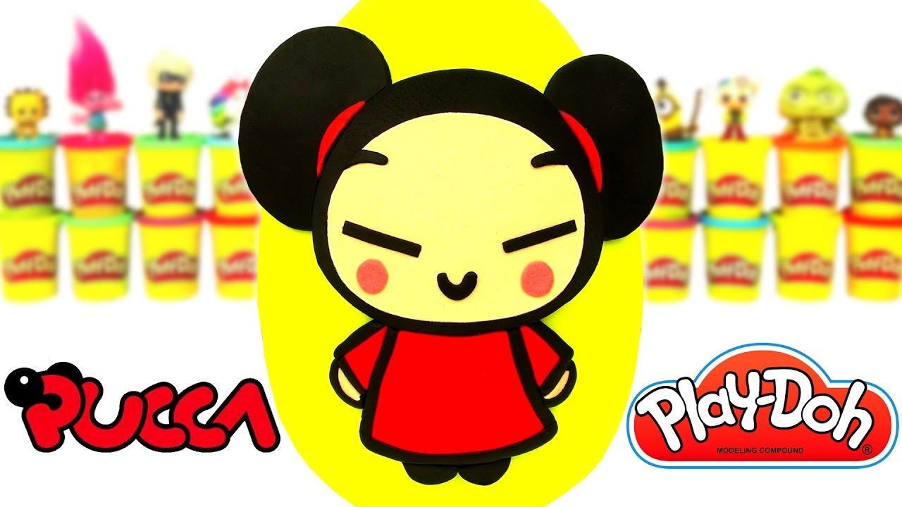 Huevo Sorpresa Gigante de Pucca en Español de Plastilina Play Doh