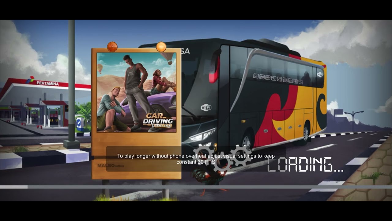 Bus shiva cellular ￼gam #gaming #bussimulatorindonesia 