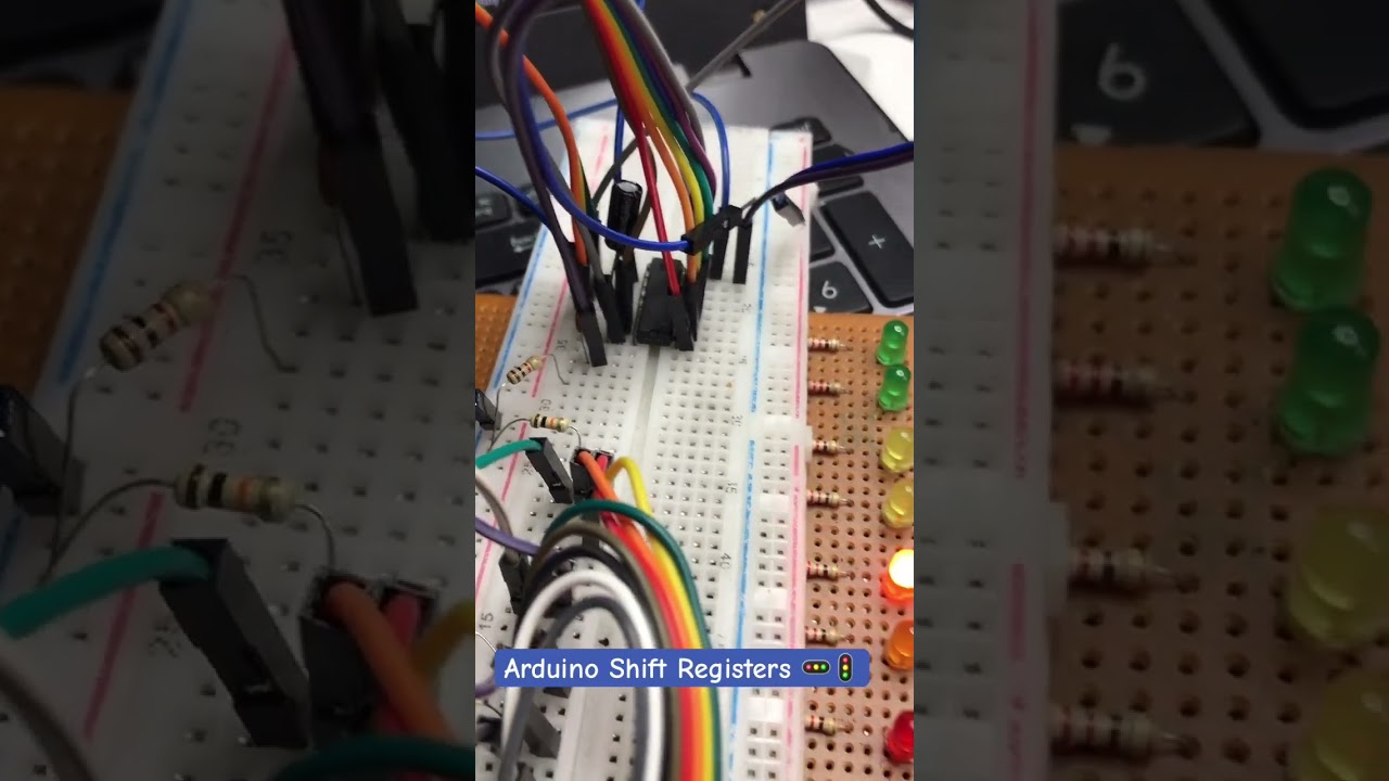74HC595 Shift Register IC | Arduino Shift Register LED Flasher | Arduino Shift Register Tutorial