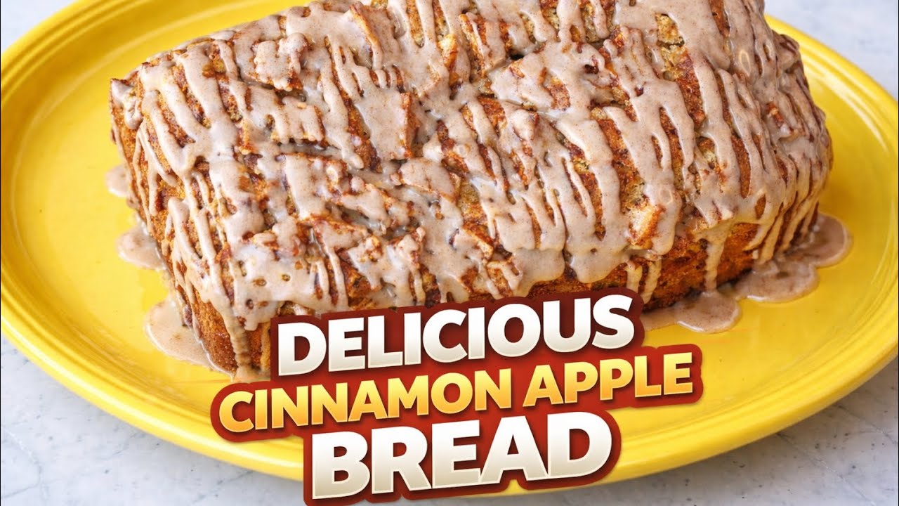 The simplest Apple Cinnamon Breakfast bread | Loaded with Sweet Apples and spice Cinnamon 