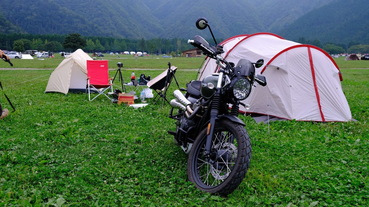 Heavy Rain | Motorcycle Camping | FUJI | FUMOTO PPARA | Triumph Scrambler 900