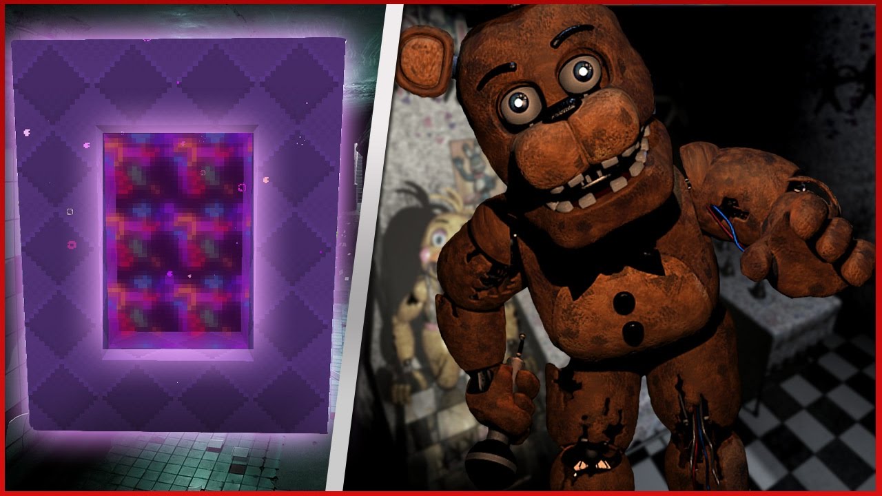 COMO FAZER UM PORTAL PARA O MUNDO DE FIVE NIGHTS AT FREDDY'S 2 ( FNAF ) - Minecraft