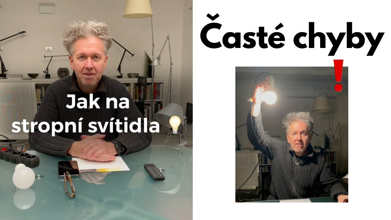 Stropn&iacute; sv&iacute;tidla: nesviťte ž&aacute;rovkou ❗️ Jak na spr&aacute;vn&eacute; stropn&iacute; osvětlen&iacute;? 💡Světlo a čast&eacute; chyby doma
