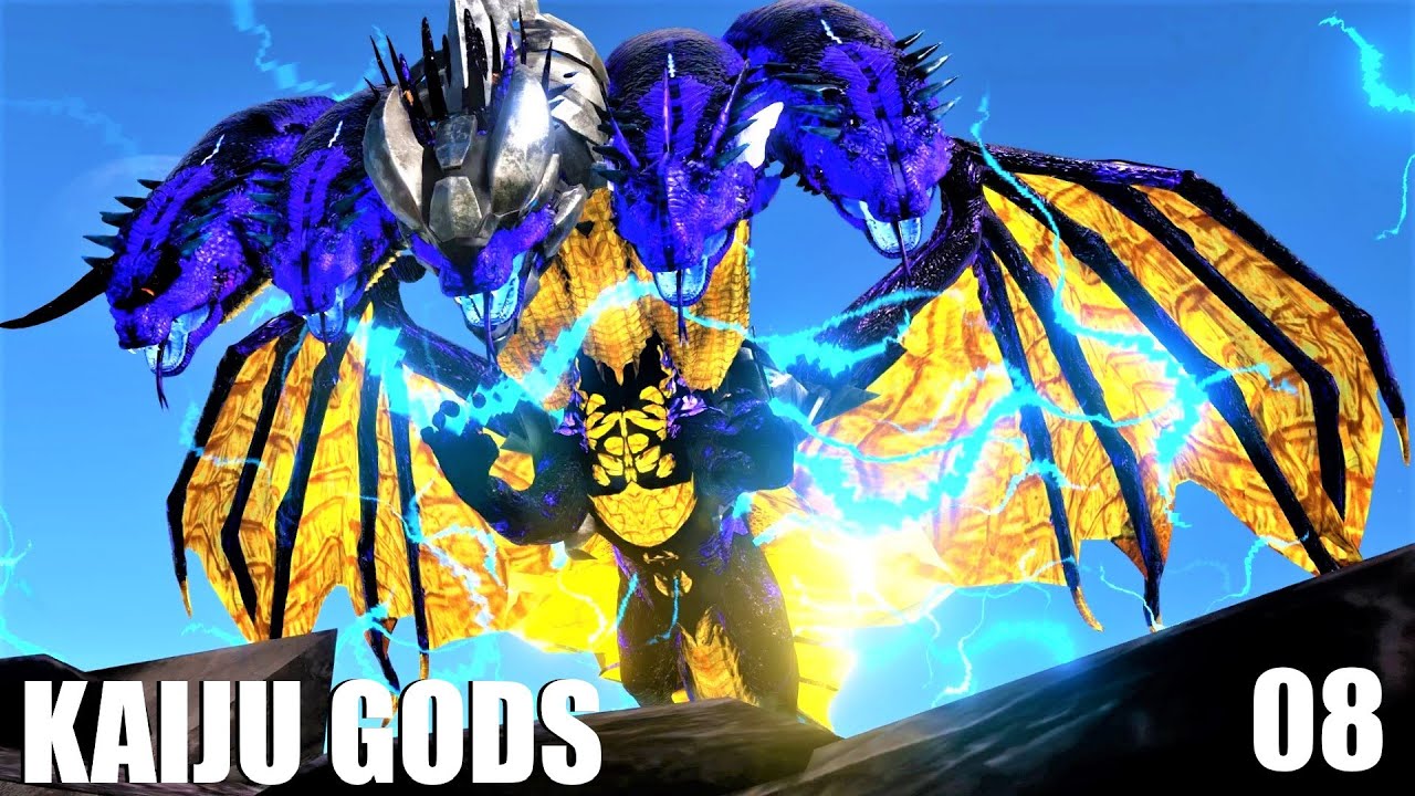 TAMING KING GHIDORAH THE APOCALYPTIC DRAGON! | KAIJU GODS | ARK SURVIVAL EVOLVED MODDED S2 E08