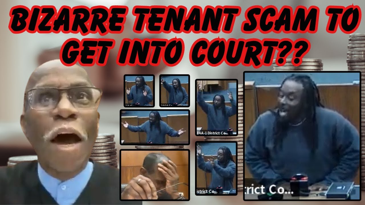 BIZARRE SOVEREIGN IDIOT TENANT SCAM TO GET INTO COURT?  One of the oddest landlord tenant cases…
