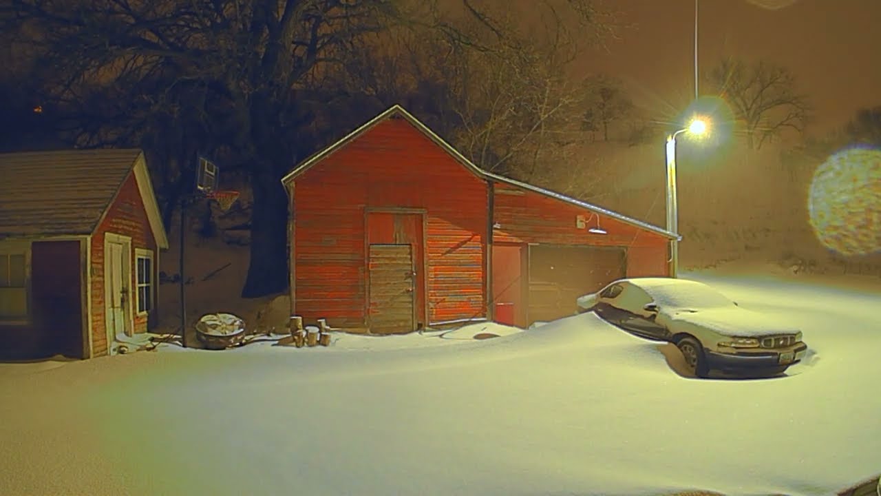 April 2022 Blizzard Timelapse Video in Mandan ND.