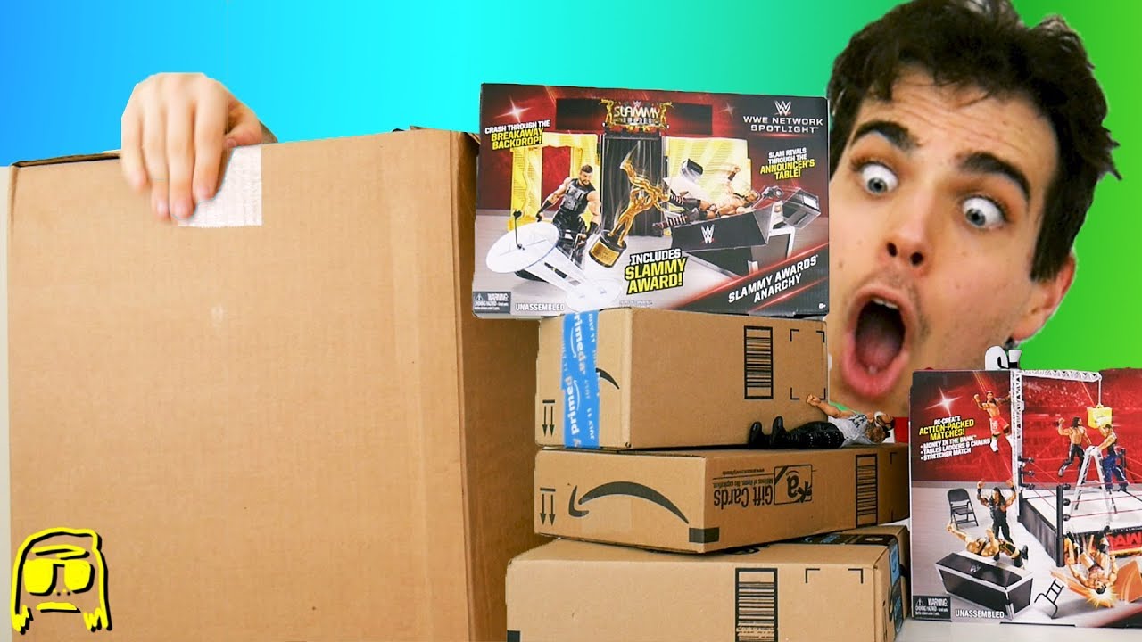 BIGGEST WWE TOY PACKAGE UNBOXING EVER!! Mastodon Boxpocalypse!!