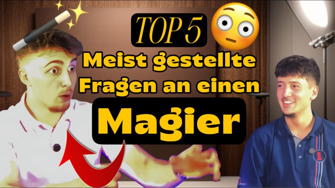 Meist gestellte Fragen an einen Zauberer - TOP 5￼