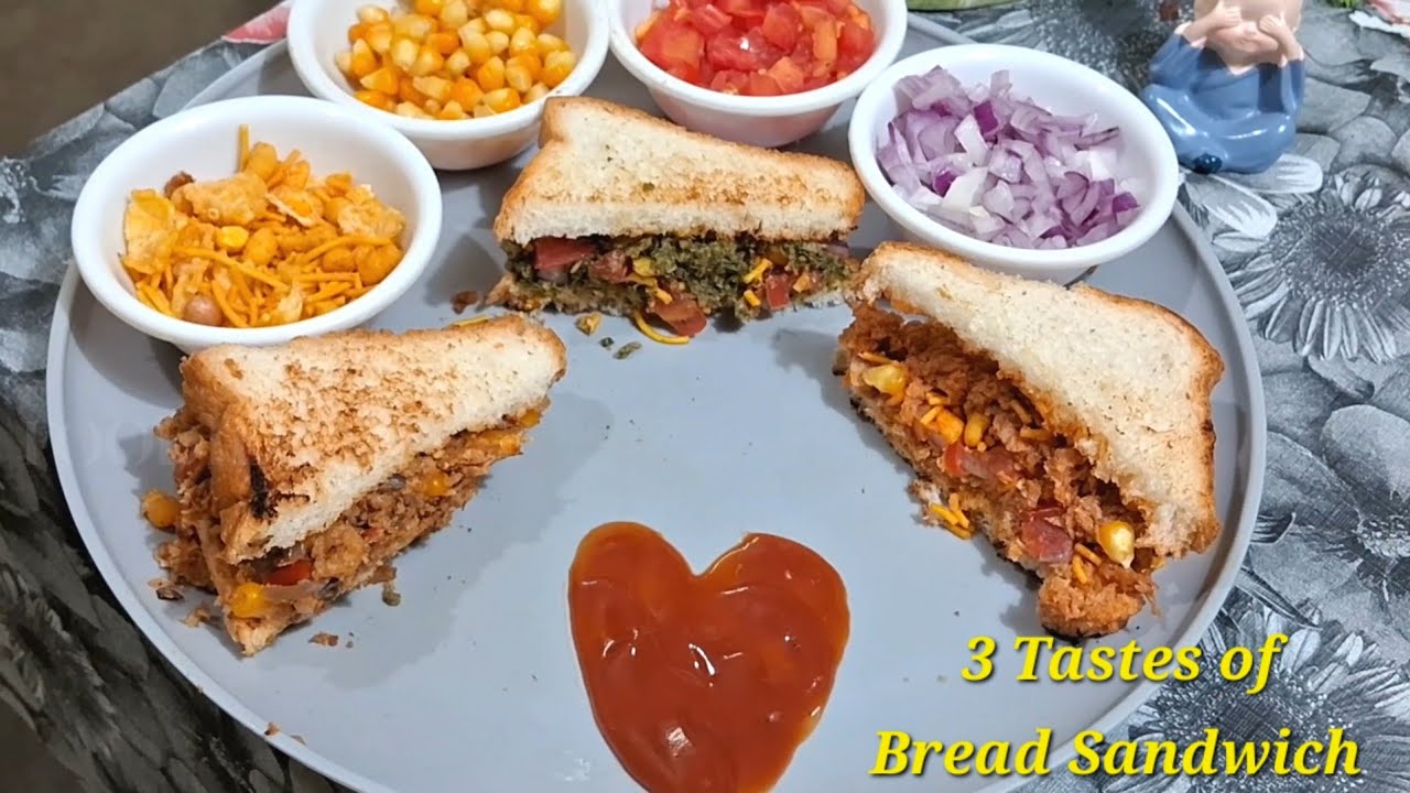 3 Different Style Bread Sandwich at home | பிரெட் சான்ட்விச் #foodieeme #recipes #snacks #intamil 