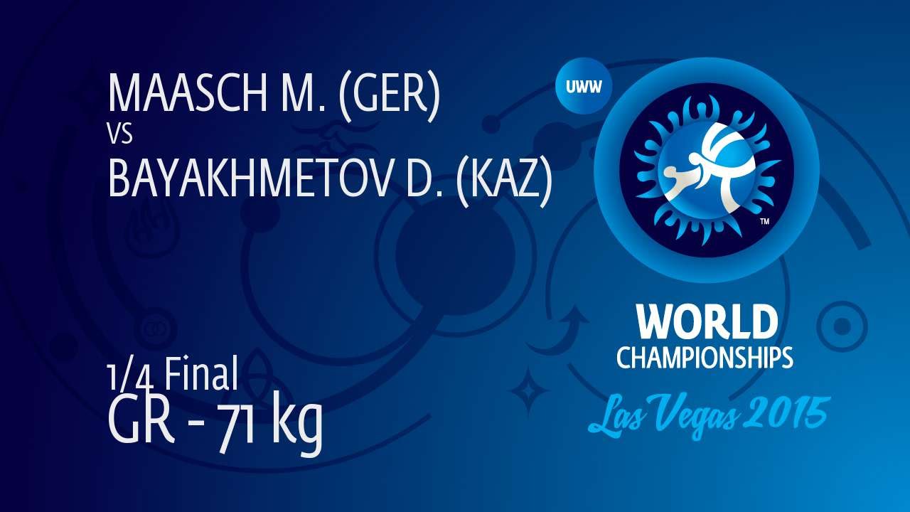 1/4 GR - 71 kg: M. MAASCH (GER) df. D. BAYAKHMETOV (KAZ), 4-4
