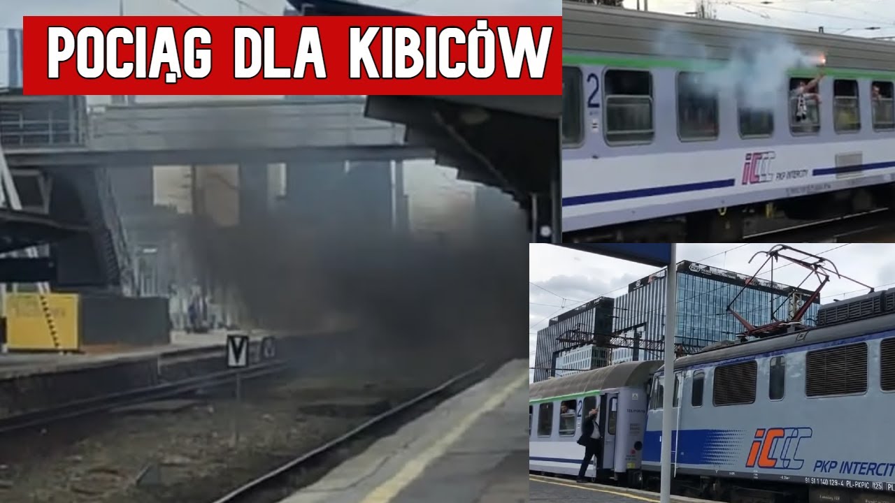 Pociąg Specjalny Kibice Legia Warszawa Korona Kielce Warszawa Zachodnia Pociągi