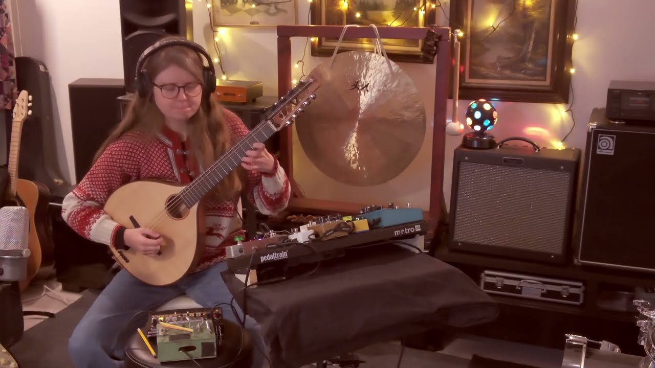 Ambient lo-fi beats with cittern and drum machine in February