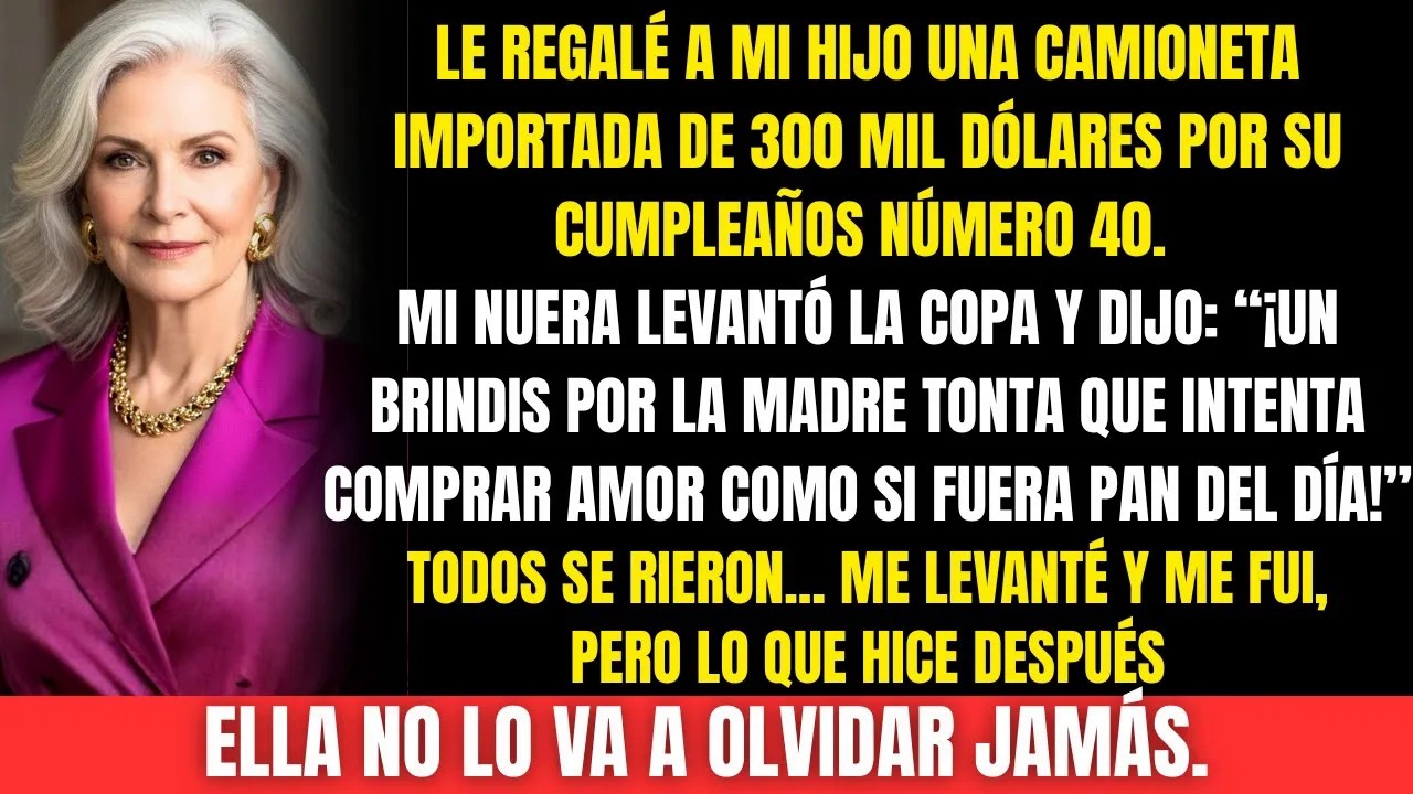 Mi nuera me llamó “madre tonta” frente a todos, en el cumple de mi hijo… y ahora llora por mi per