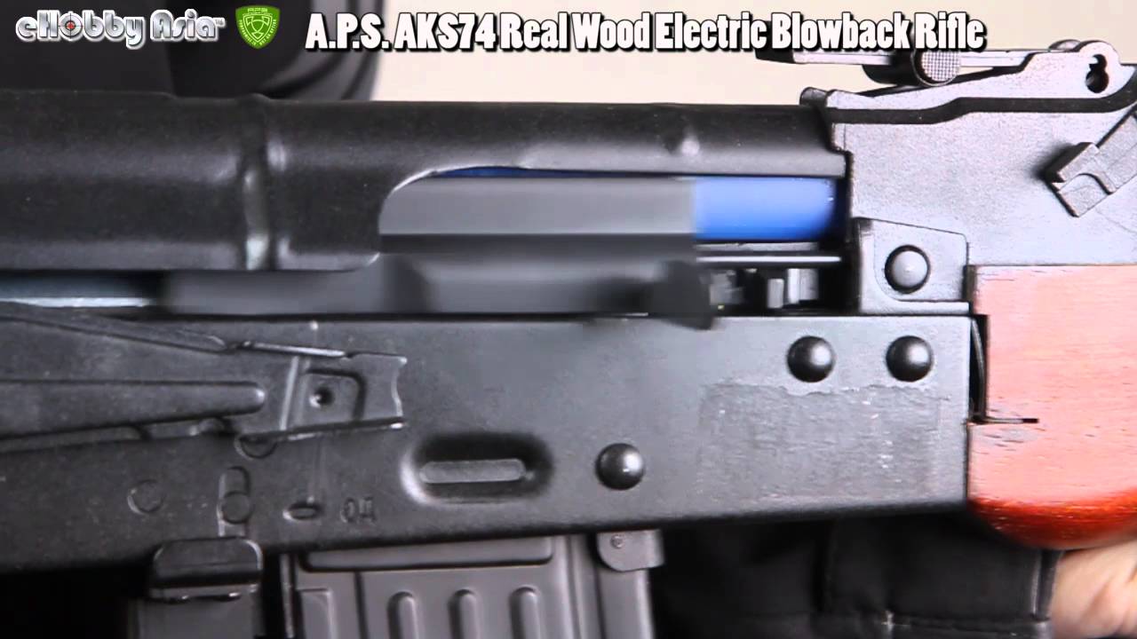 A.P.S. AKS74 Real Wood Electric Blowback Rifle