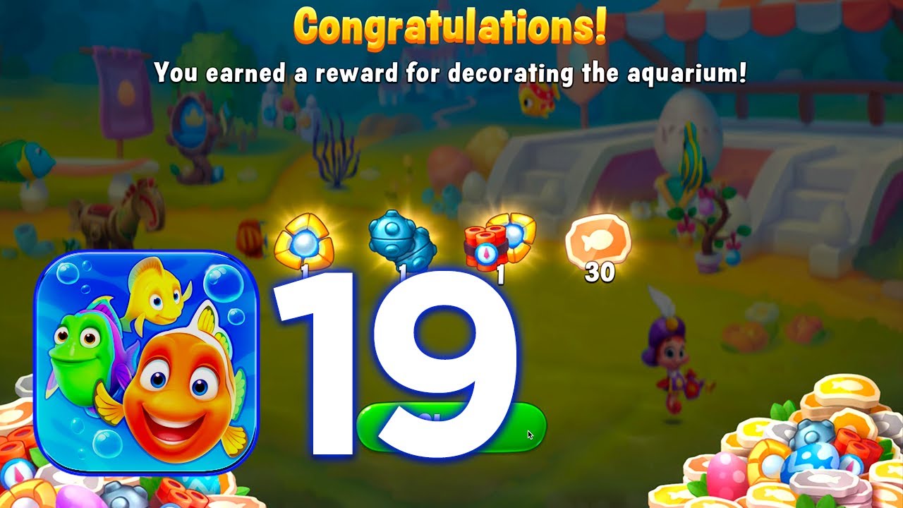 Fishdom Gameplay Walkthrough Part 19 -  Level 91 to Level 95 (iOS, Android)
