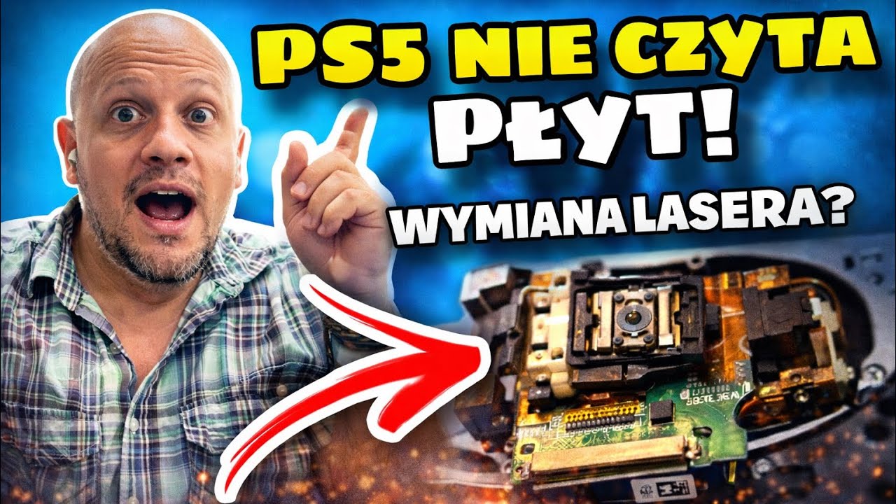 PS5 NIE CZYTA PŁYT? Wymiana lasera to JEDYNY RATUNEK! 🔧