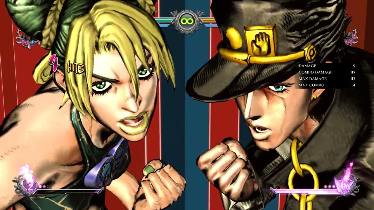jolyne and jotaro DHA in JOJO ASBR