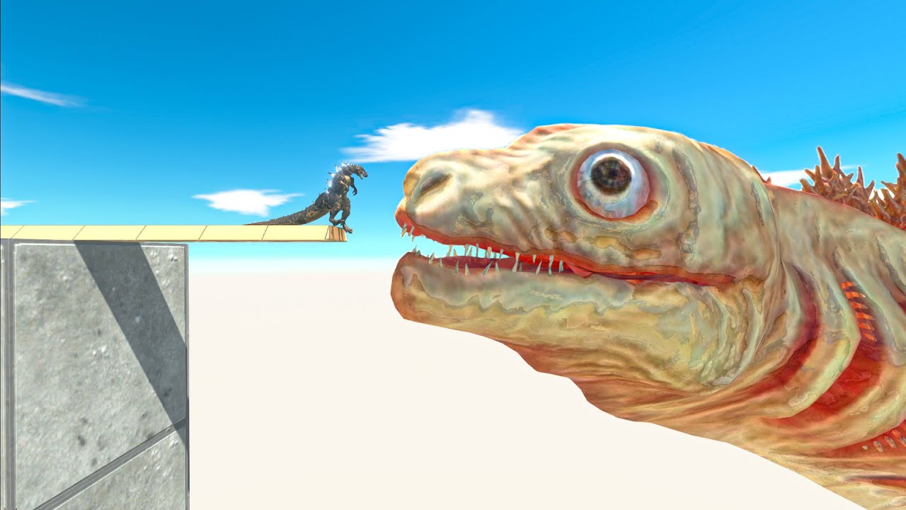 Godzilla Battles His Rivals in the Tower - Animal Revolt Battle Simulator