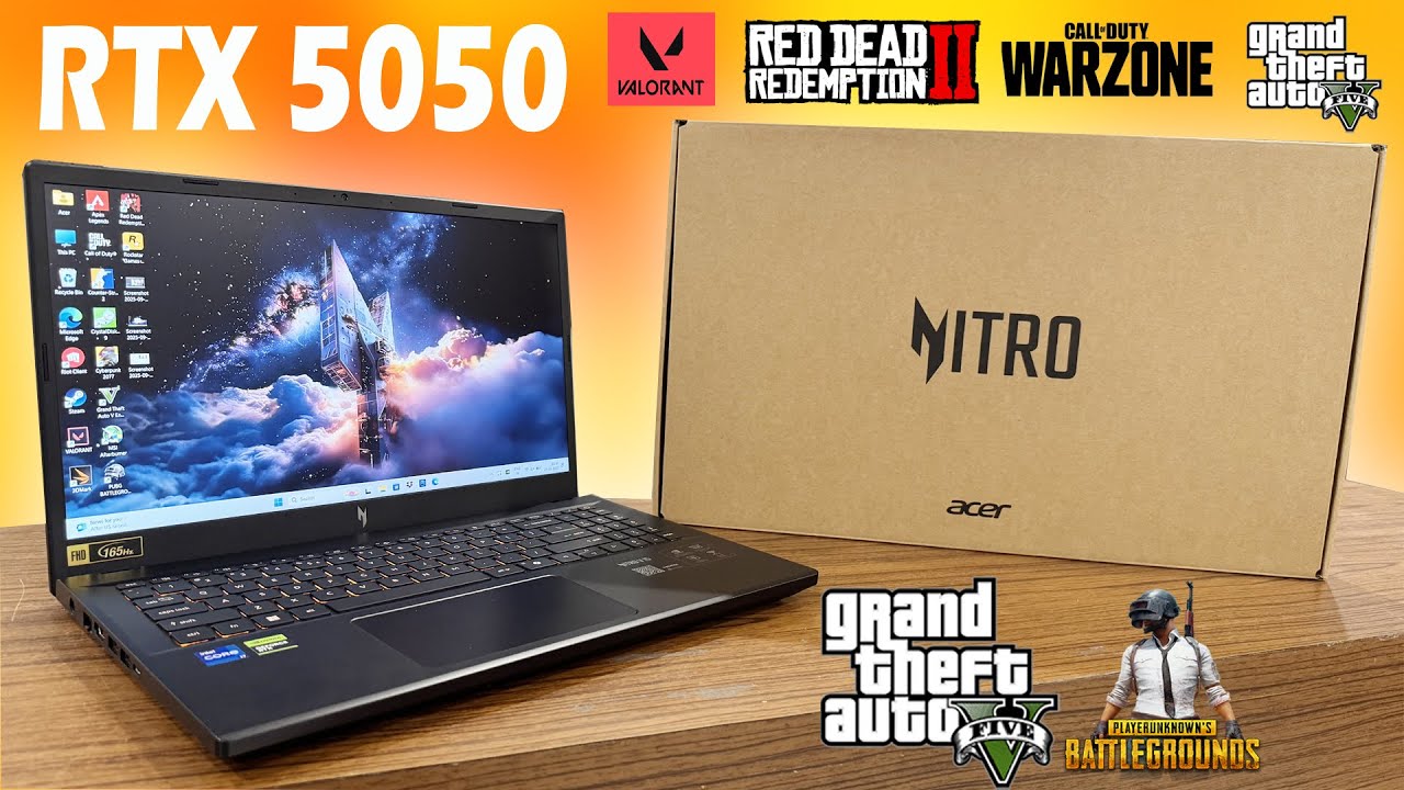 Acer Nitro v15 - RTX 5050 8gb - Unboxing & 5 Games Tested 😲