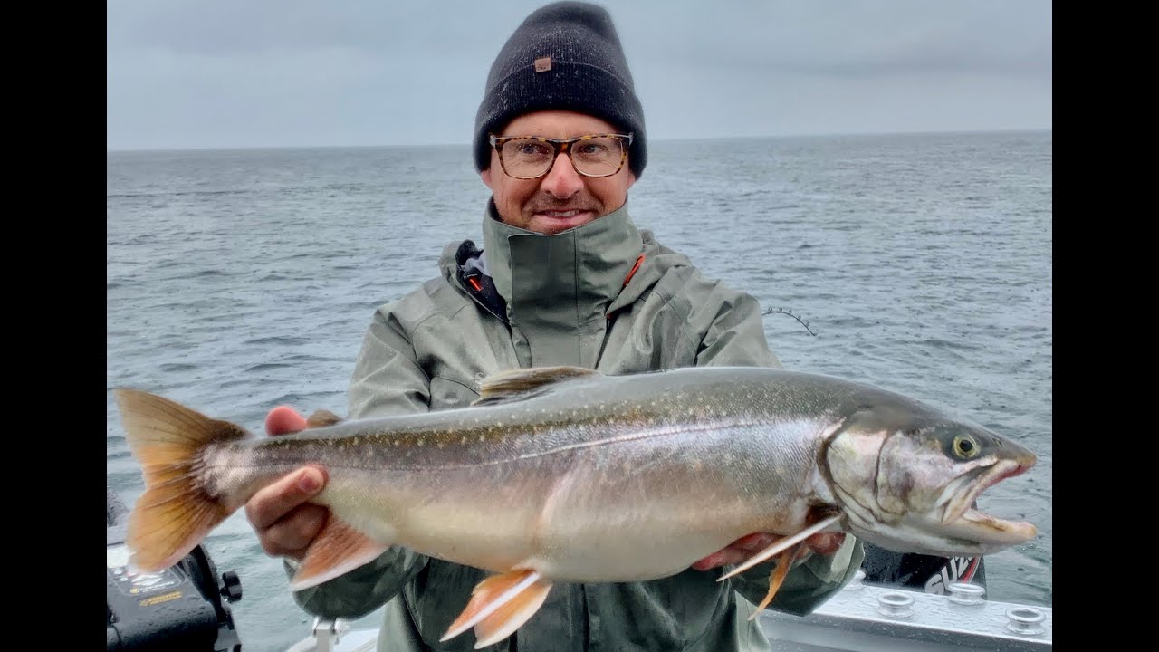 Sweden crazy fishing trip 2020 - day 5 - char & trout in rain on Lake Vättern