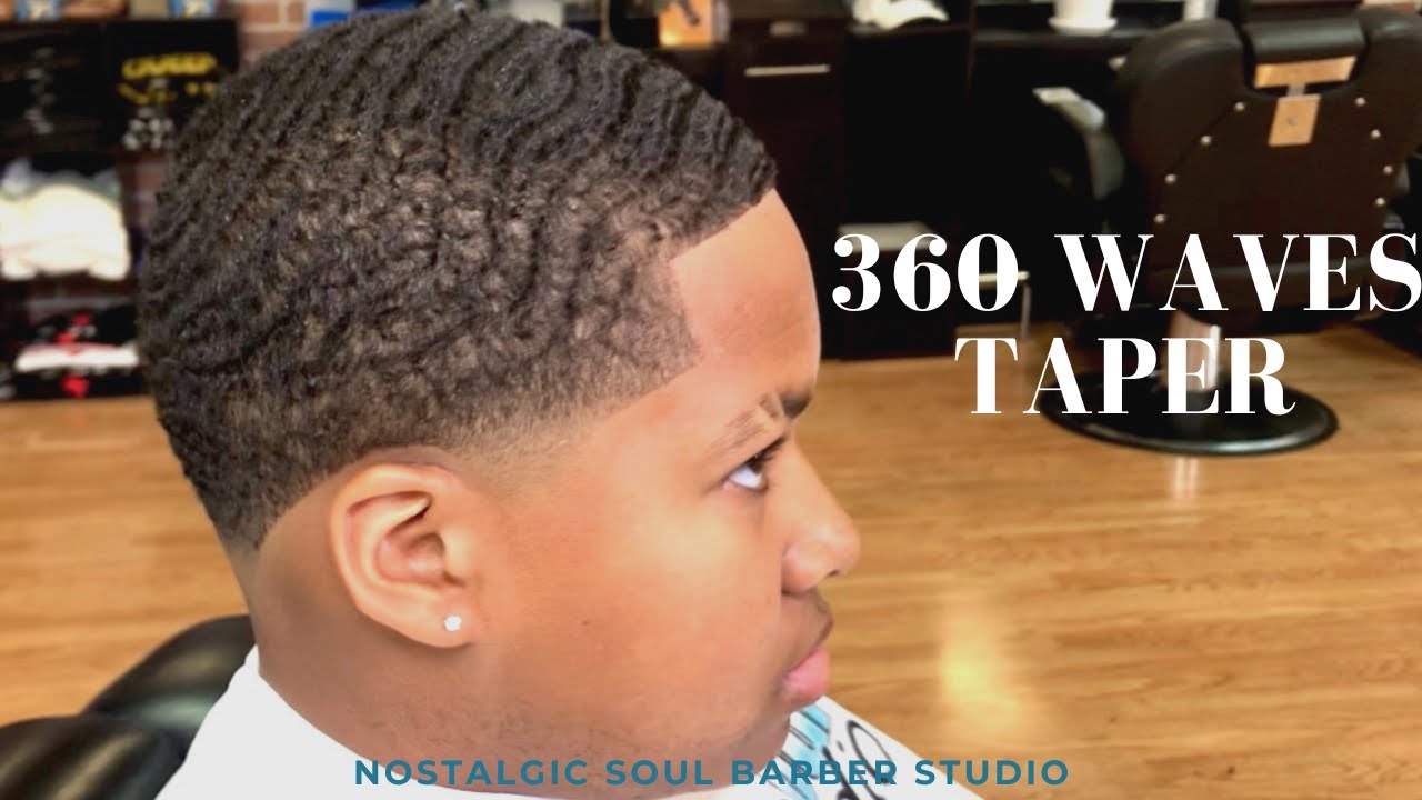 💈360 Waves Taper Haircut Tutorial 🌊