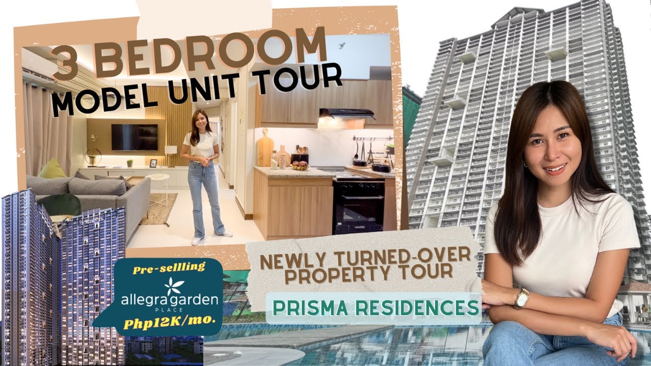 3 BEDROOM CONDO TOUR IN PRISMA RESIDENCES PASIG | Avail DMCI Homes Promos Pre-selling at Php12K/mo.
