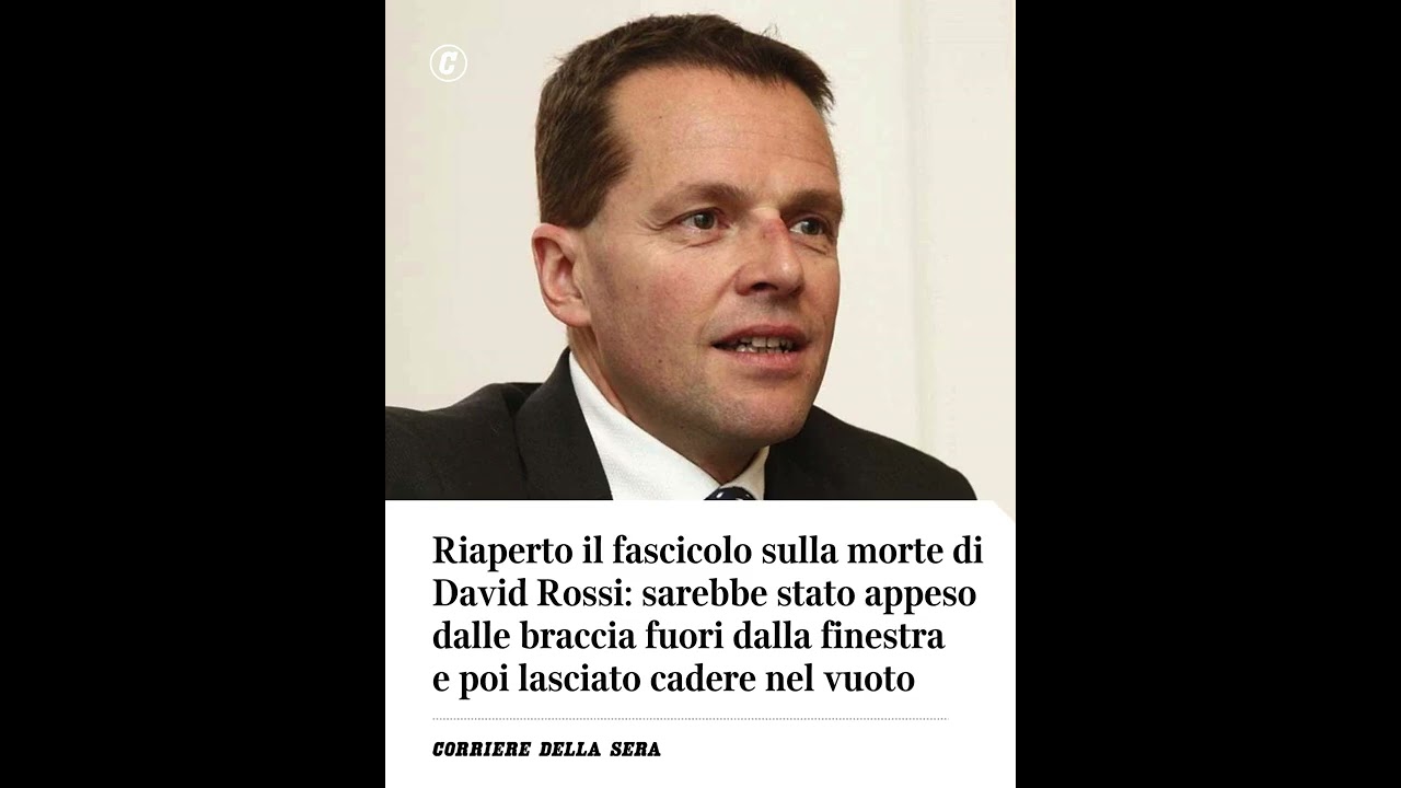 Riaperto fascicolo su morte di David Rossi lo avrebbero appeso dalle braccia e poi lasciato cadere