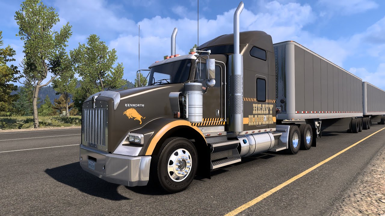 Kenworth T800 – Heavy Battery Haul Through Montana | ATS-Fan