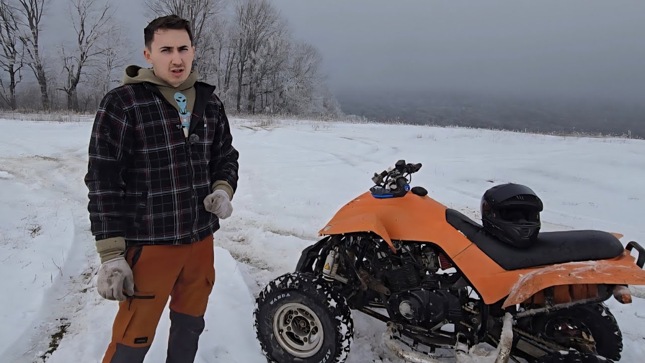 Cu câți bani am construit un atv puternic  + probă în zăpadă