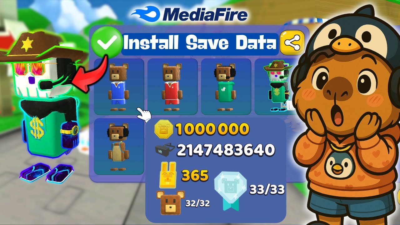 CARA INSTALL SAVE DATA SUPER BEAR ADVENTURE VERSI 12