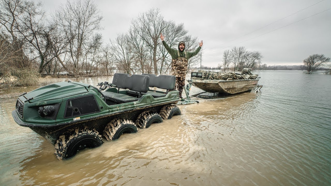 Exploring My FLOODED FARM with a BOAT!!! (BAD IDEA)