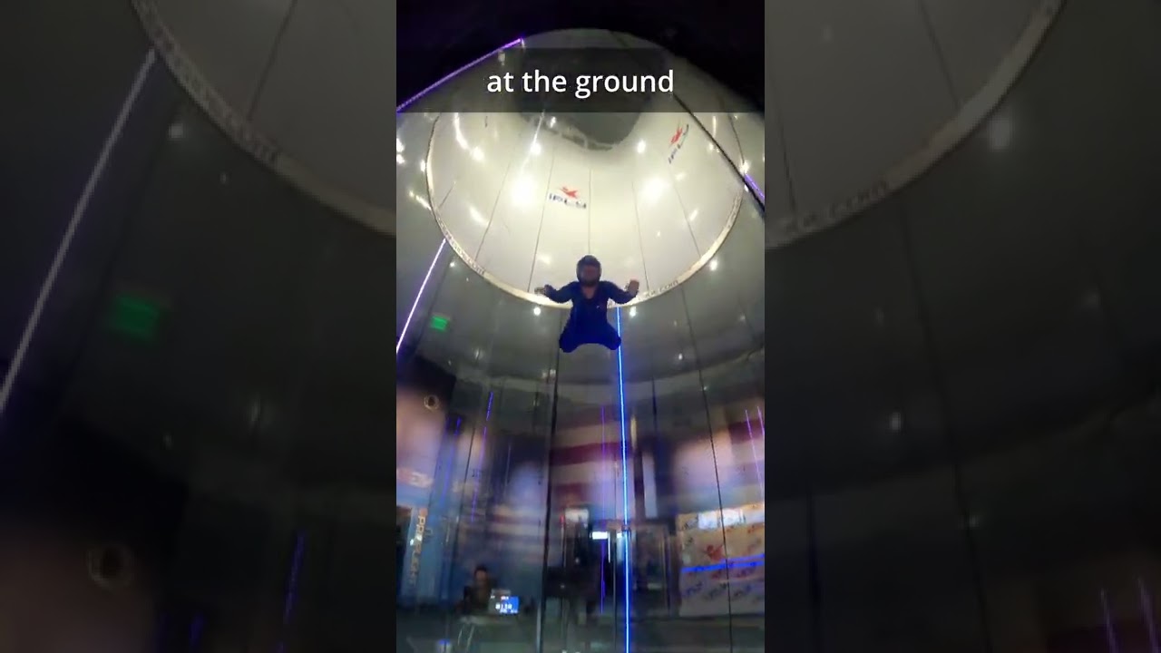indoor skydiving flying high