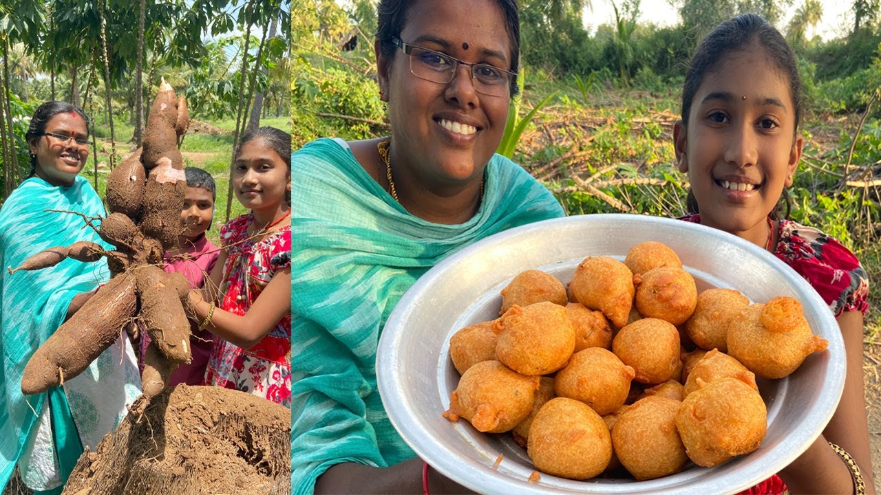 ருசிக்க தோணும் மரவள்ளிக்கிழங்கு போண்டா I Fresh Maravalli Kilangu Bonda I Tapioca Bonda Recipe