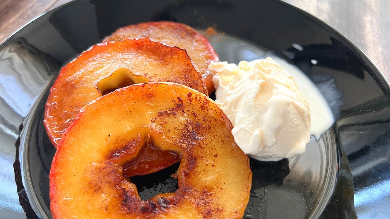 Quick & Easy! | How to make Baked Apples in a frying pan フライパン焼きりんごの作り方・レシピ