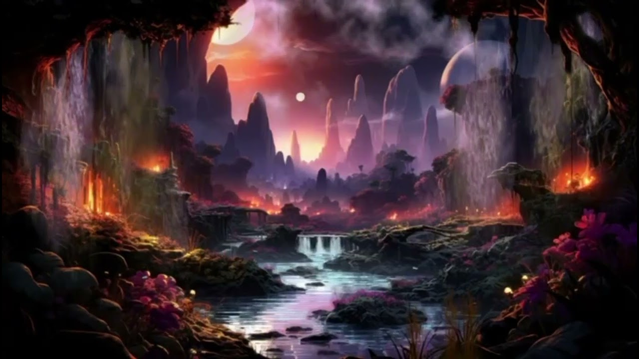 Beautiful Cave River Ambience Rain, Birds & Lantern Light Most Relaxing Nature Sounds