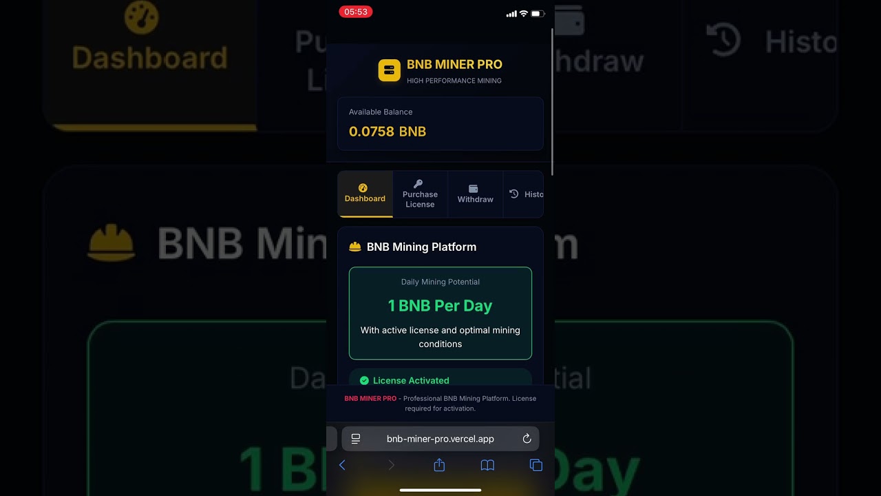 BNB MİNER APP (Real APP ) #bnb #crypto #miner #app#phone#pc #money #dolar