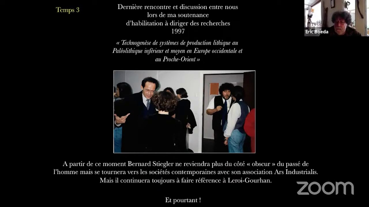 « Épiphylogenèse et préhistoire » : Éric Boëda