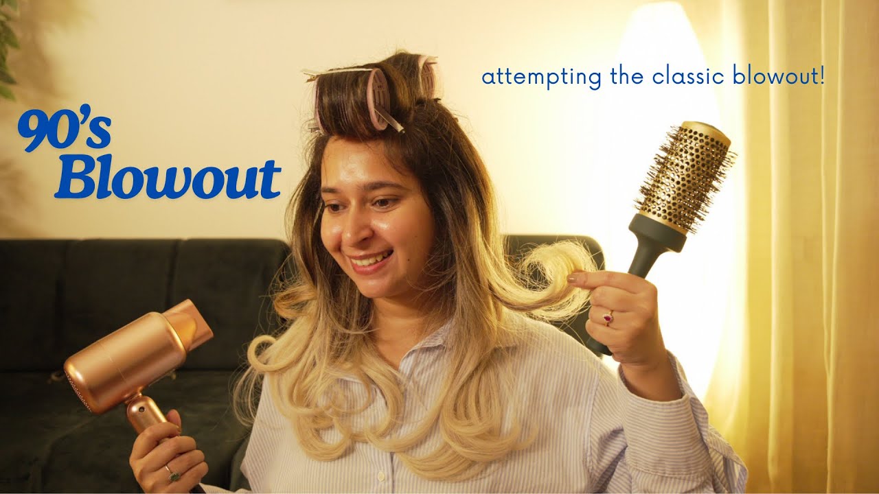 Trying the Classic 90s Blowout at home - first time