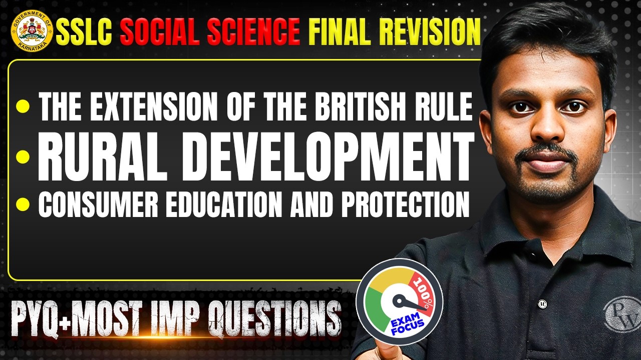 SSLC Social Science Final Revision 🔥 PYQ + Most Important Questions | Full Exam Booster #sst