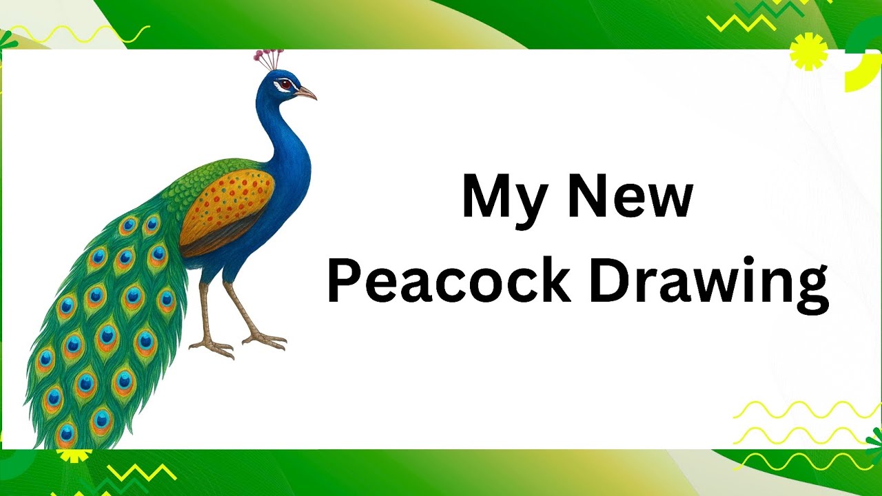 ​വെറും 5 മിനിറ്റിൽ ഒരു മനോഹരമായ മയിൽ! | Beautiful Peacock Drawing!​#video#easydrawing 