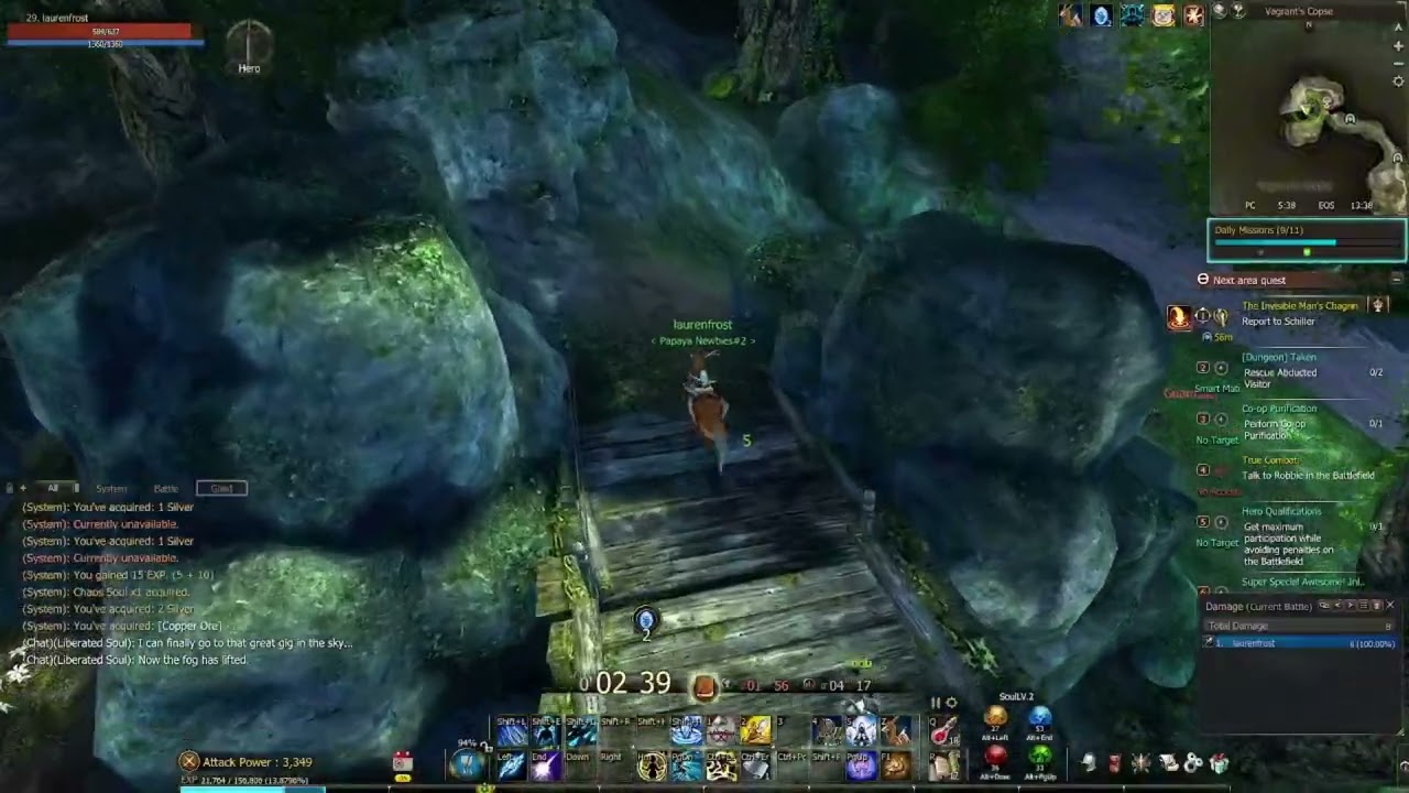 Echo of souls ragnarok ice sorc solo hero Vagrant's Copse level 29  