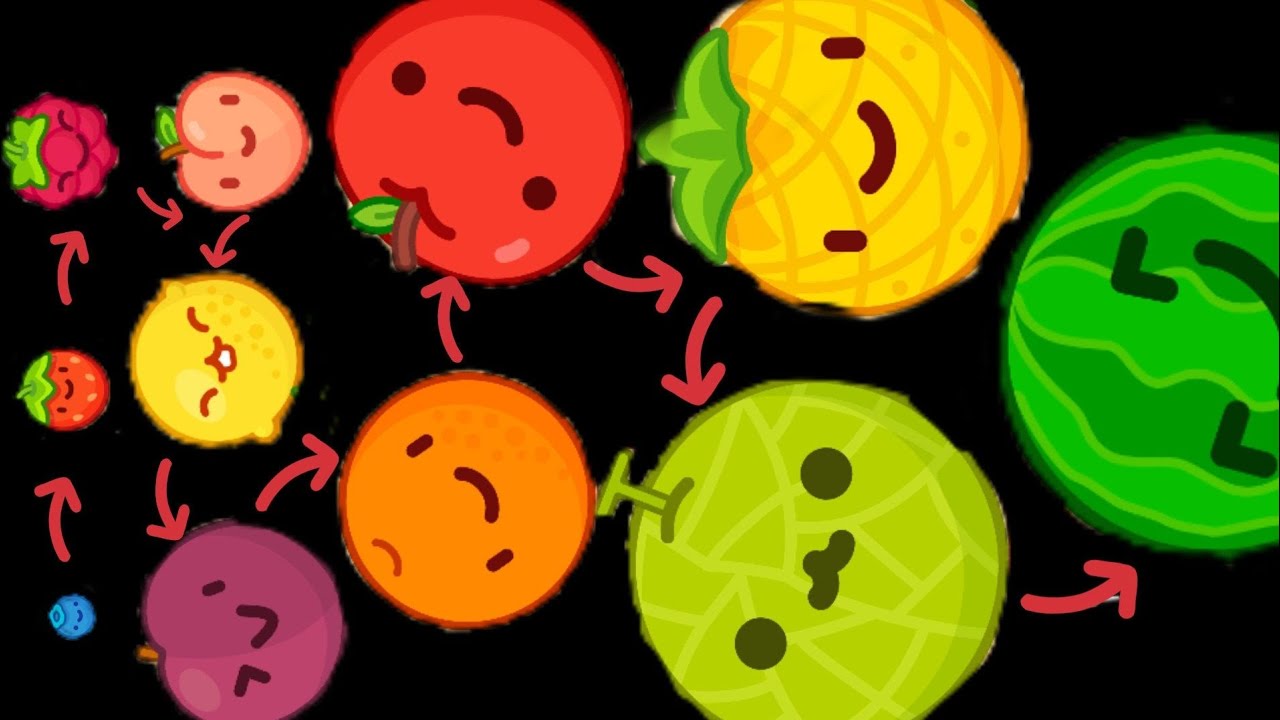 Fruit merge challenge 🍅🍇🍈🍉🍊🍋🍍🍎🍓. Let's start ❗