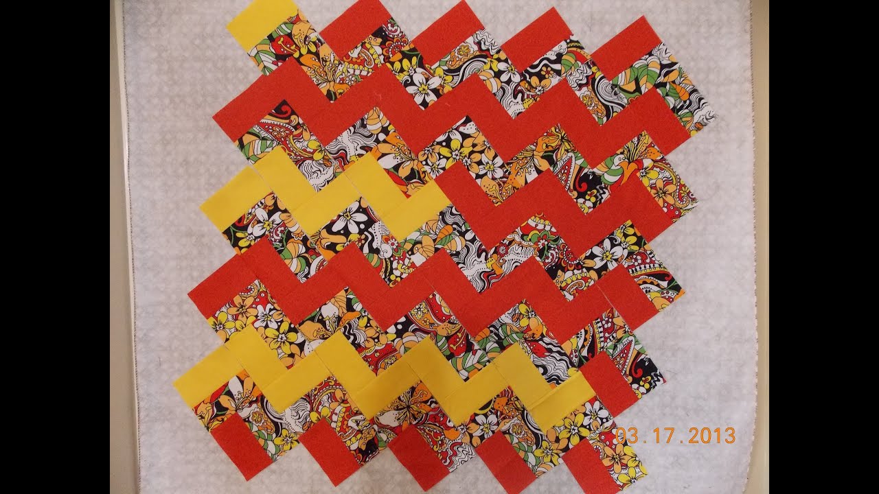 Episode 19: Redo... How to make a zig zag zing quilt without piecing triangles!