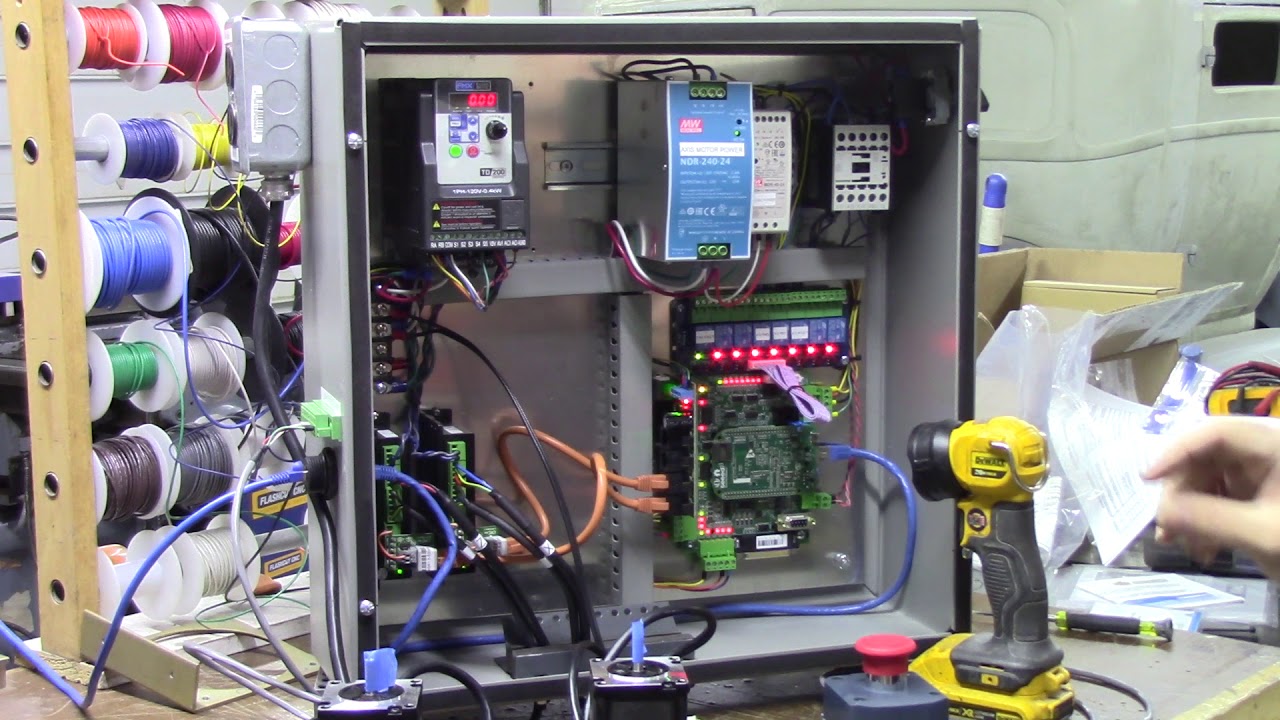 Emco PC5 Centroid CNC Acorn Conversion: Part 7 Cabinet done. Overview