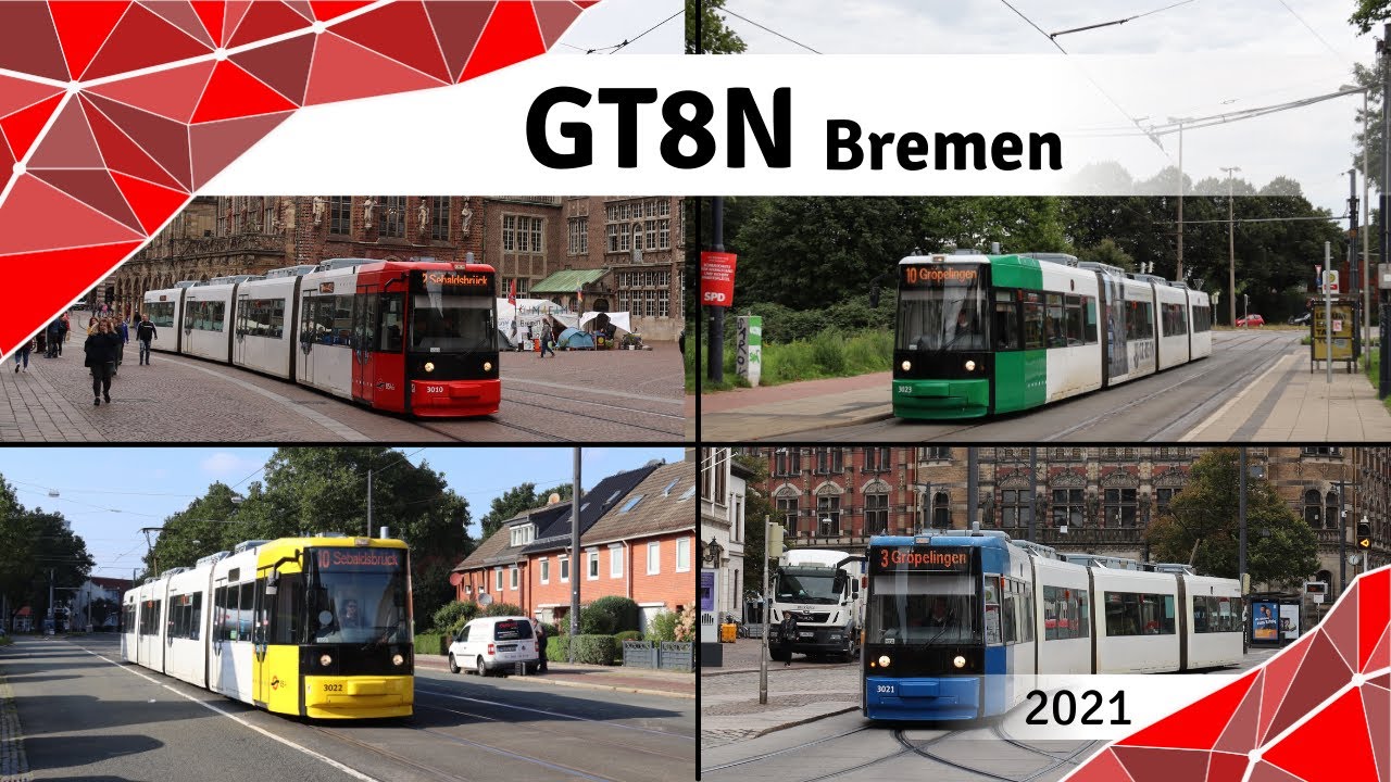 Straßenbahnen in Bremen: Der Typ GT8N - Lang, laut, bunt (2021)