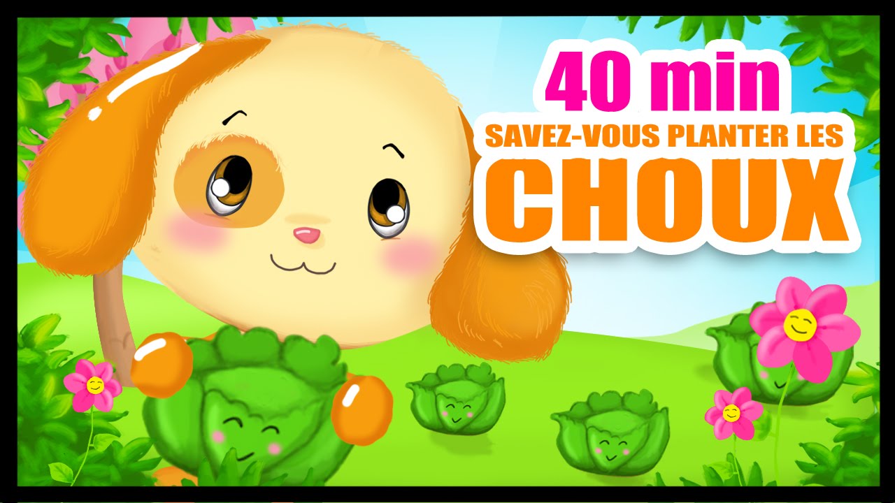 Savez-vous planter les choux - Compilation de chansons en dessin animé Titounis