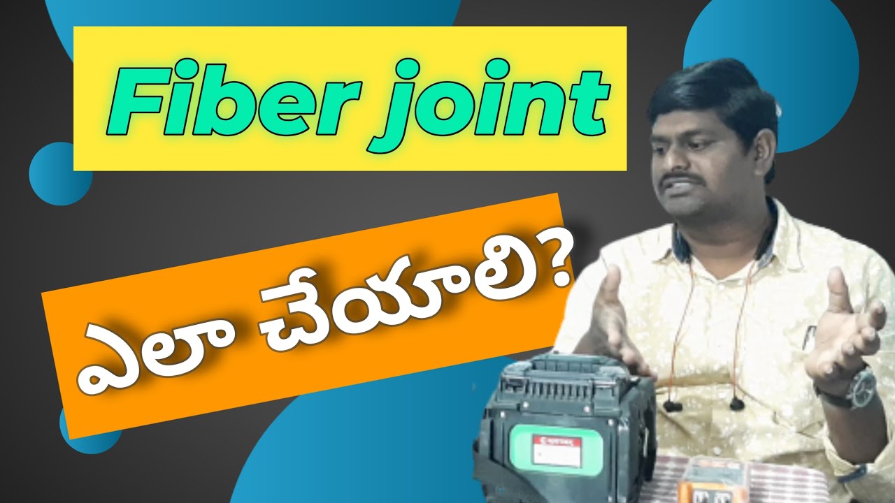 how to work with splicing machine in telugu | how to joint fiber with splicing machine | #PE