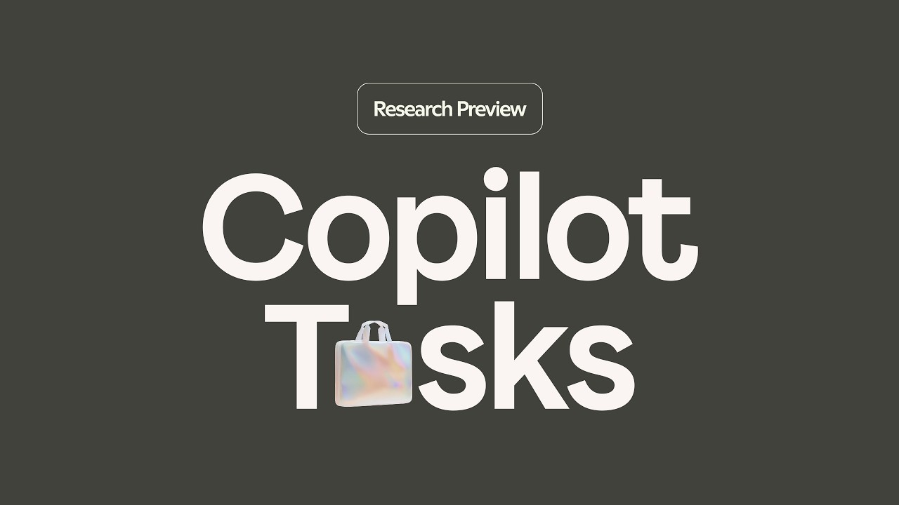 A New Approach to Productivity: Meet Copilot Tasks